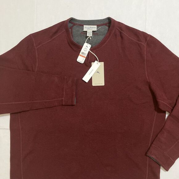 Tommy Bahama Men's Reversible Flipshore Abaco Size 3XL Black Cherry Heather NWT - Picture 1 of 9